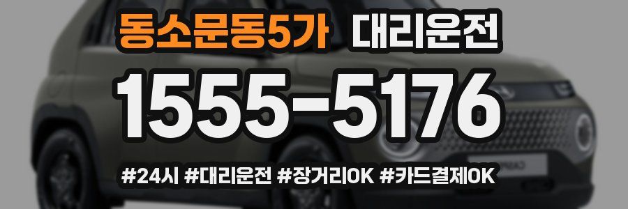 동소문동5가 대리운전
