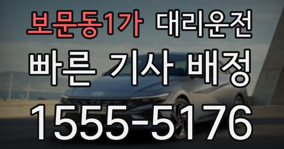 일일대리기사