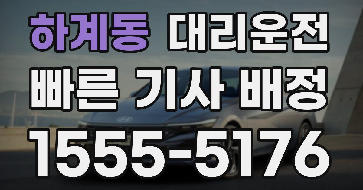 일일대리기사