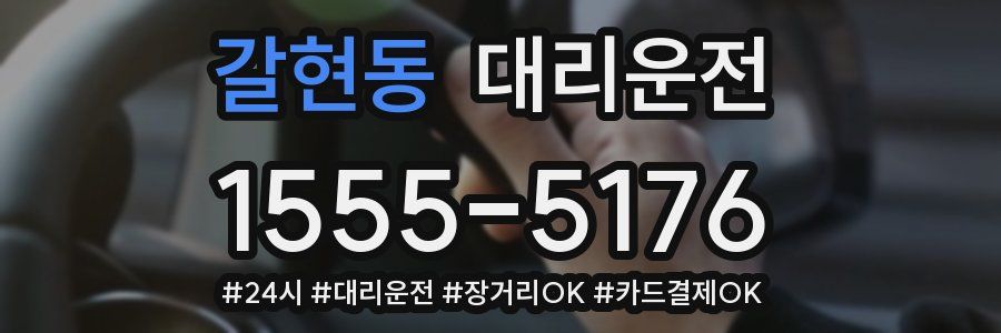 갈현동 대리운전