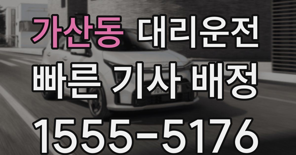일일대리기사