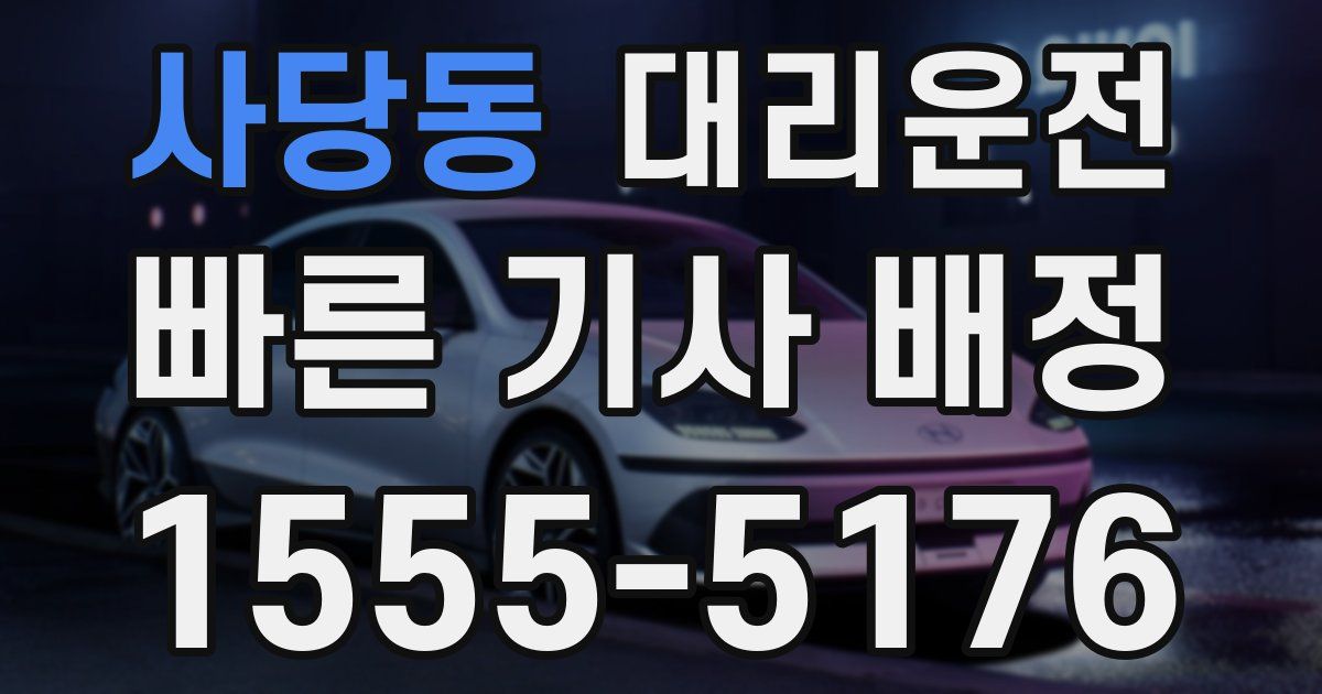 일일대리기사
