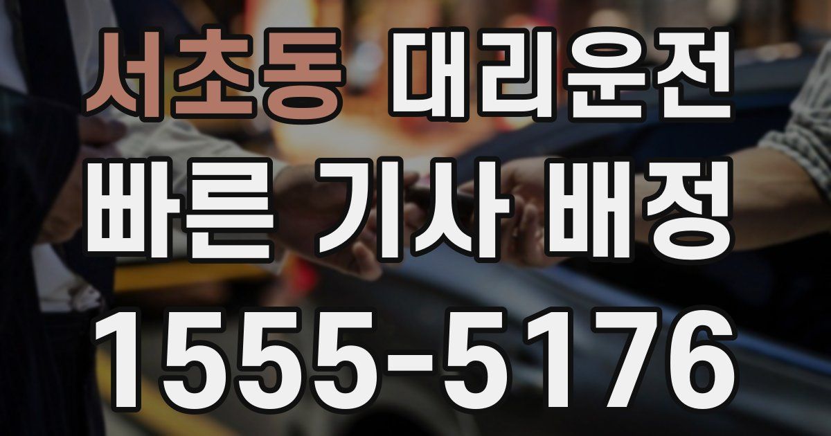 일일대리기사