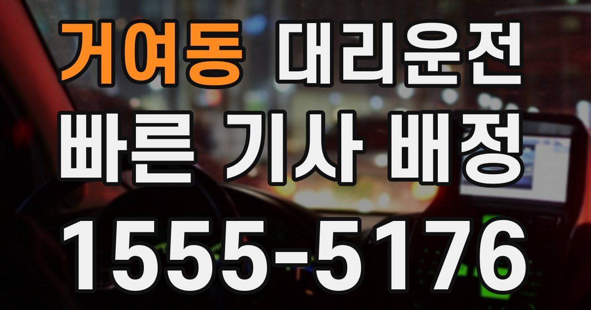 일일대리기사