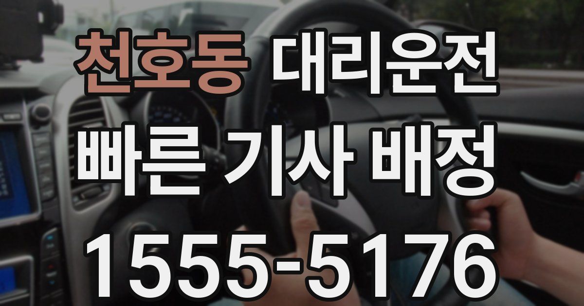 일일대리기사