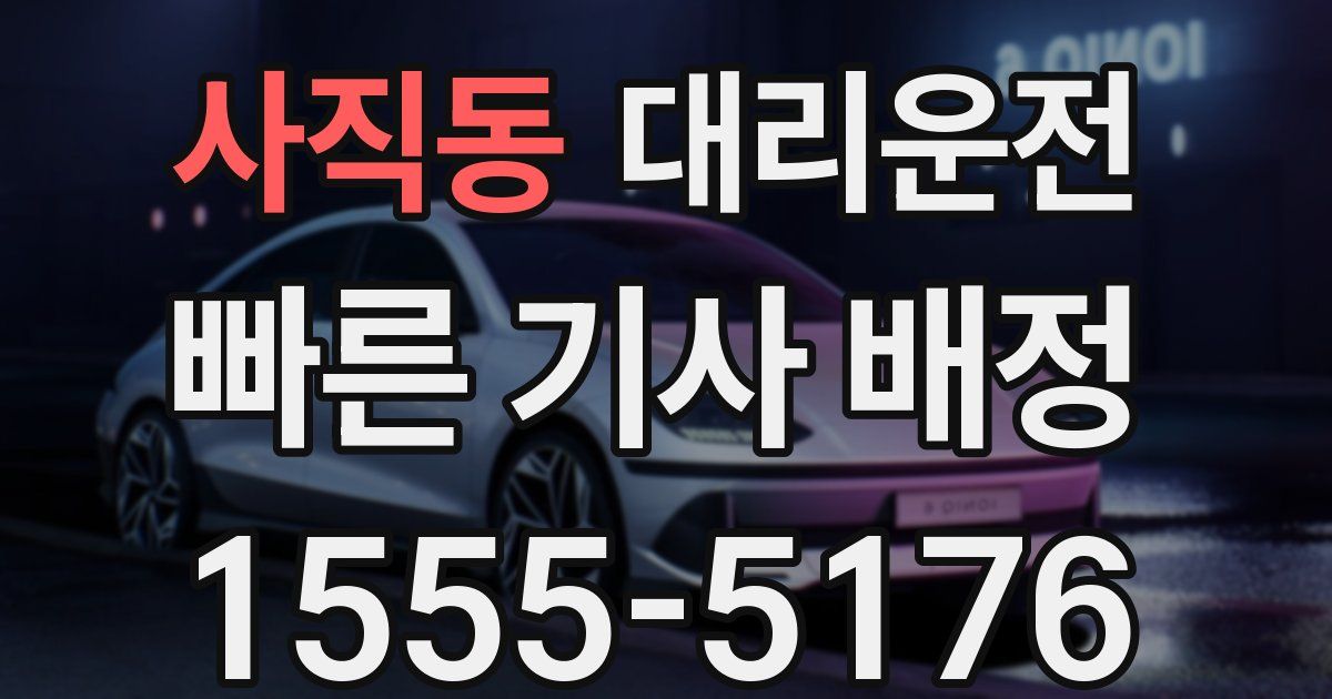 일일대리기사