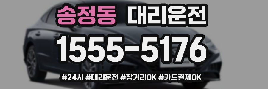 송정동 대리운전