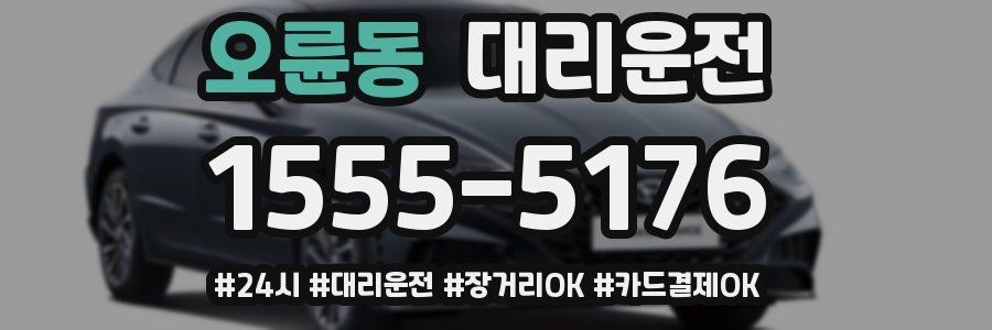 오륜동 대리운전