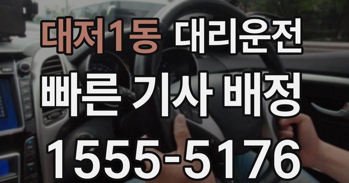 일일대리기사