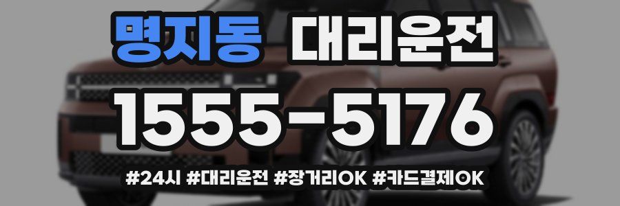 명지동 대리운전