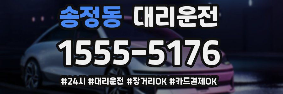 송정동 대리운전