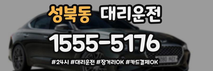 성북동 대리운전