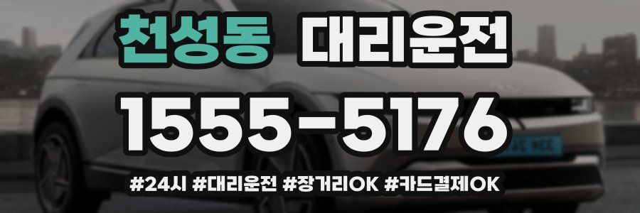 천성동 대리운전