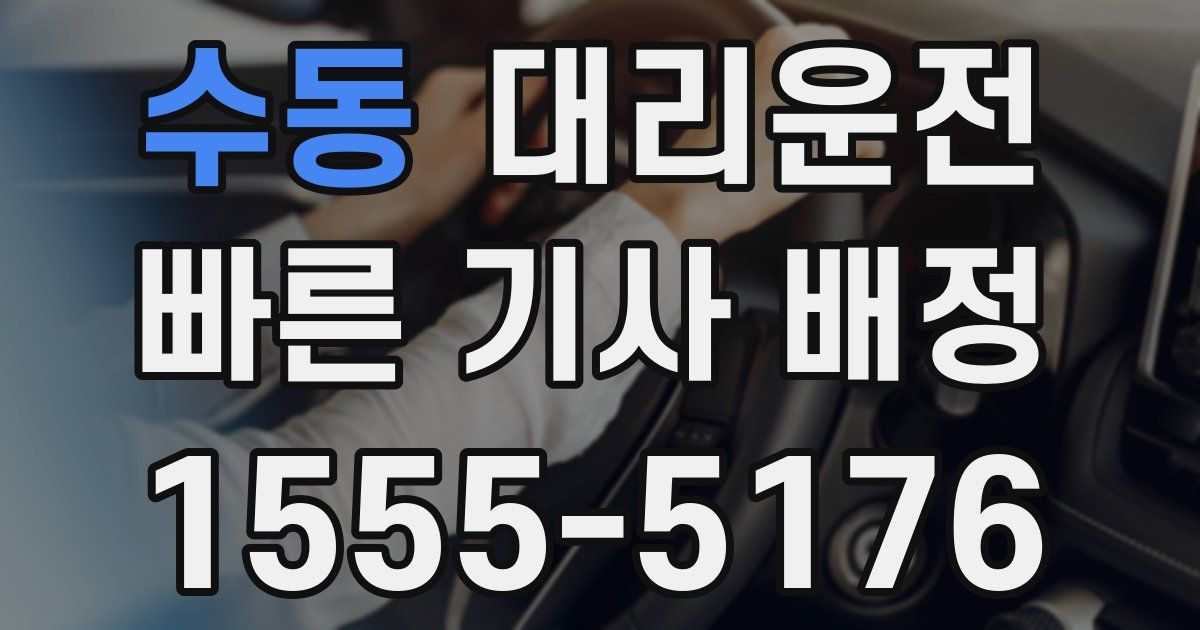 일일대리기사