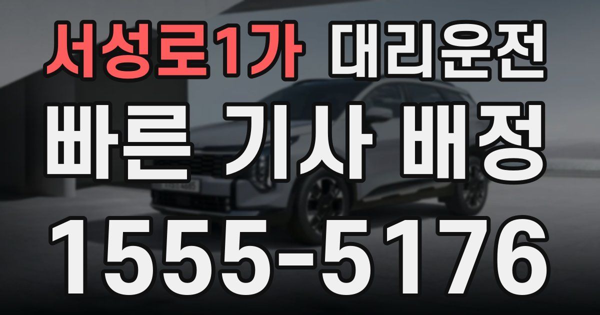 일일대리기사