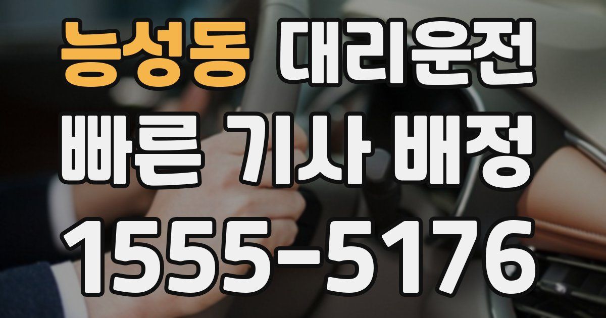 일일대리기사