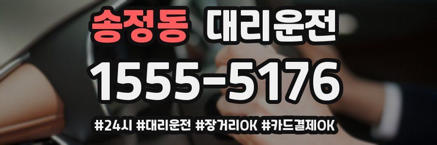 송정동 대리운전