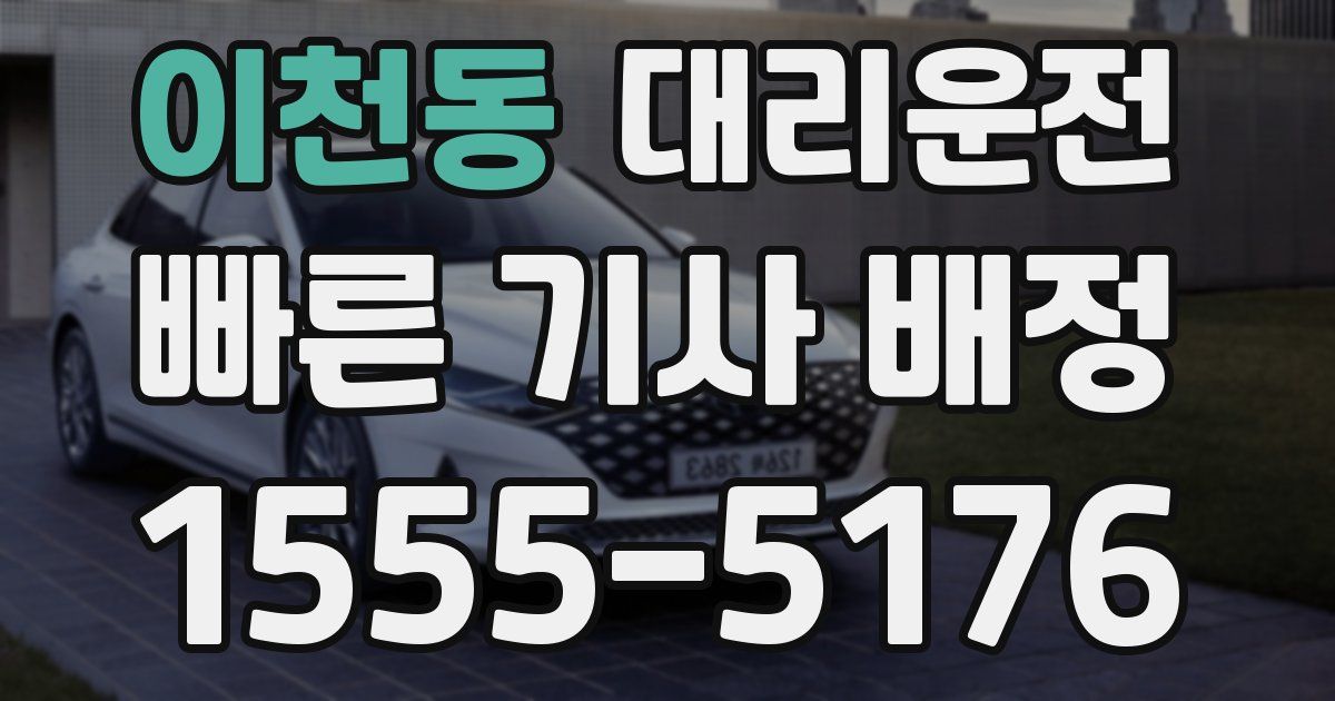 일일대리기사