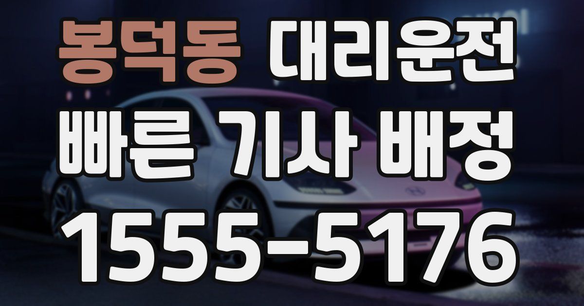 일일대리기사