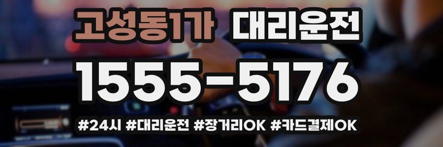고성동1가 대리운전