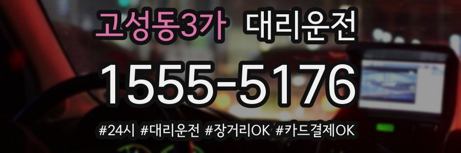 고성동3가 대리운전