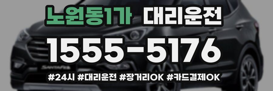 노원동1가 대리운전