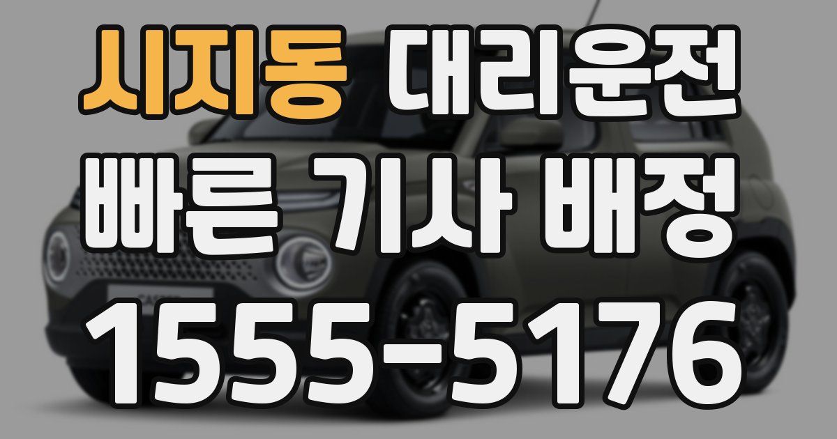 일일대리기사