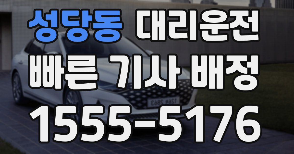 일일대리기사