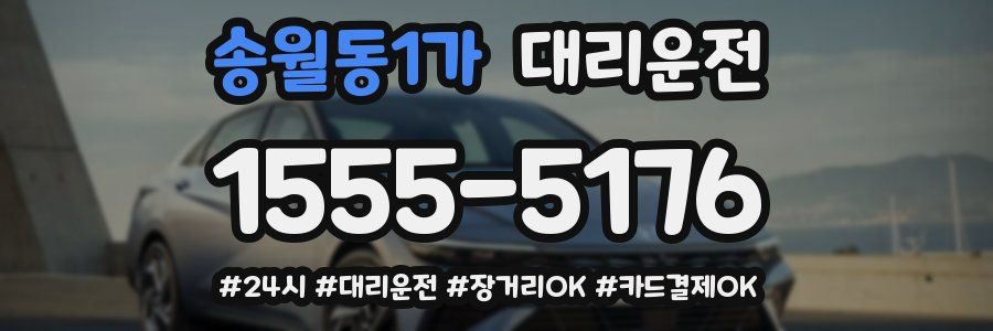 송월동1가 대리운전