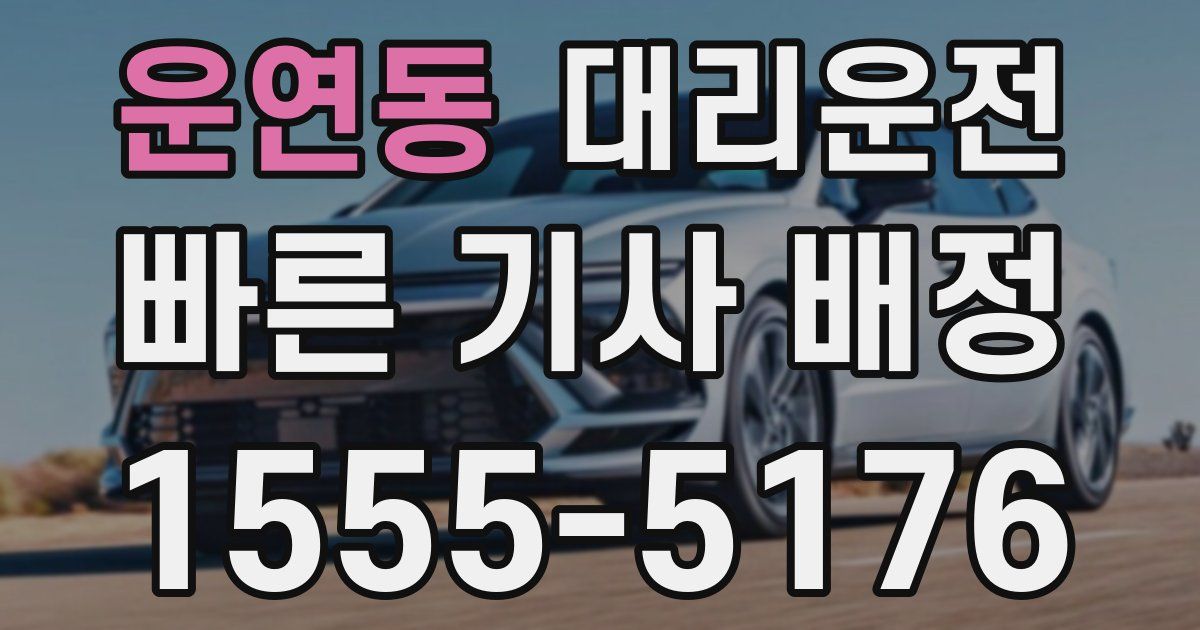 일일대리기사