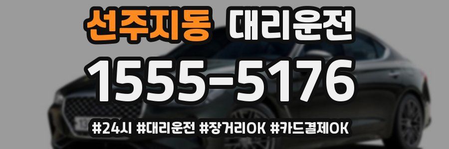 선주지동 대리운전