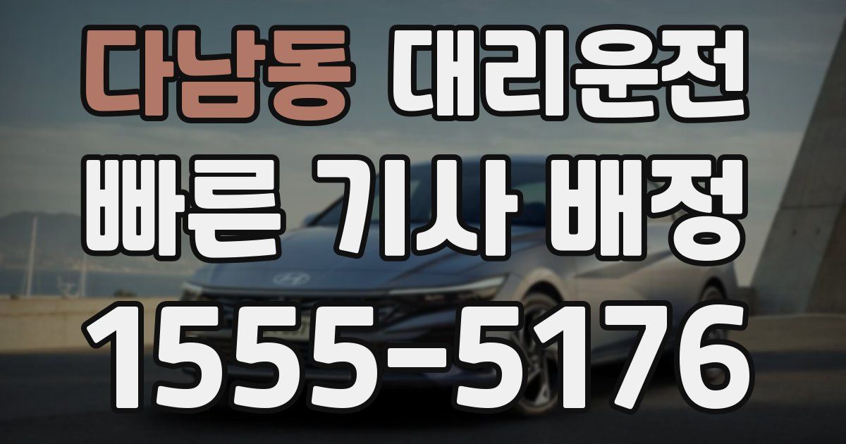 일일대리기사