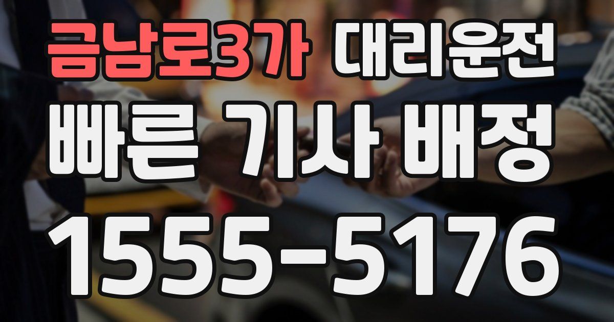 일일대리기사