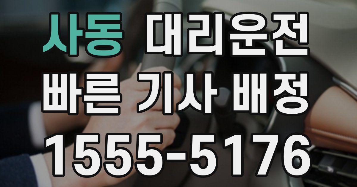 일일대리기사