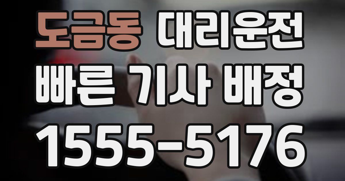 일일대리기사