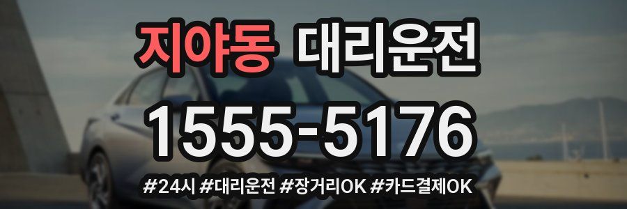 지야동 대리운전