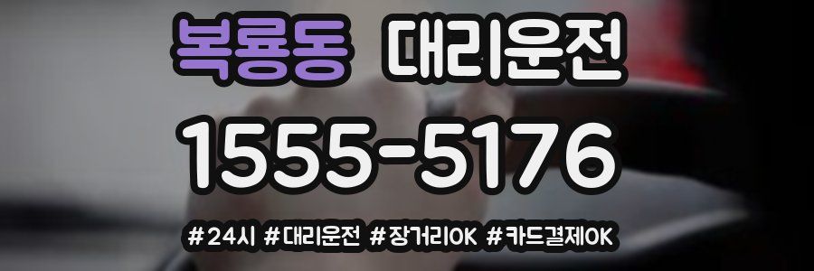 복룡동 대리운전