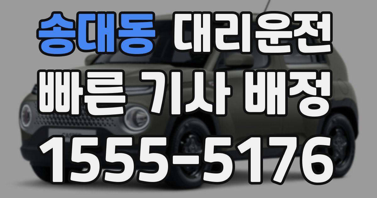 일일대리기사