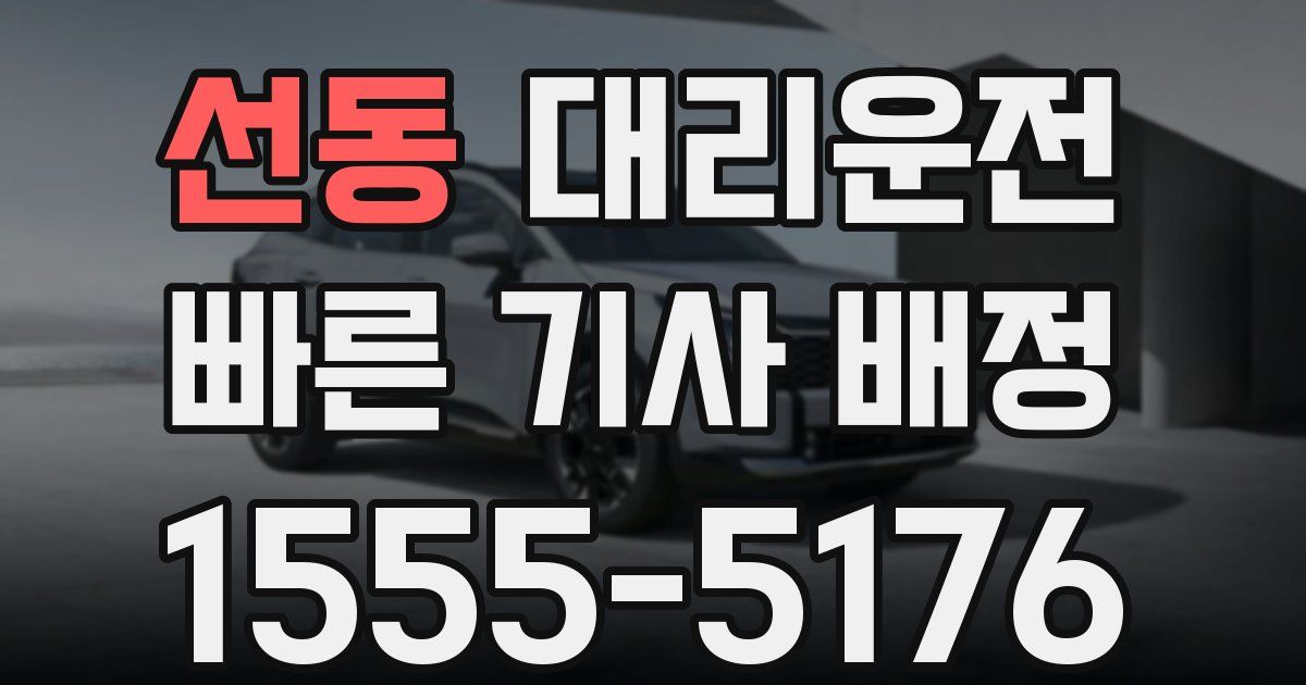 일일대리기사