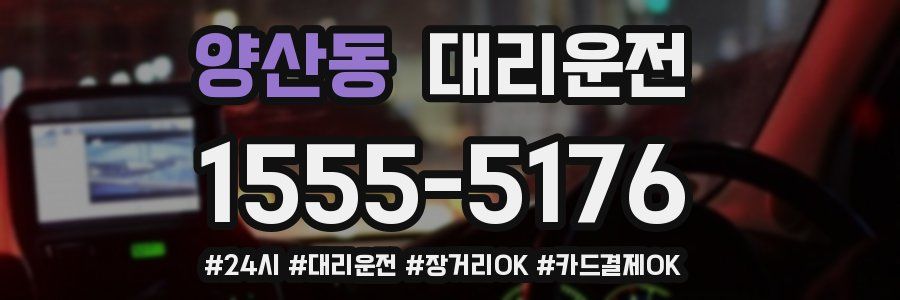 양산동 대리운전
