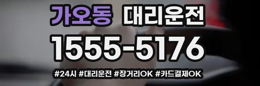 가오동 대리운전