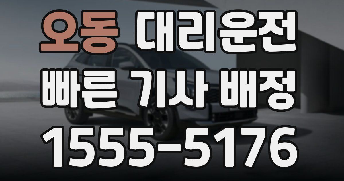 일일대리기사