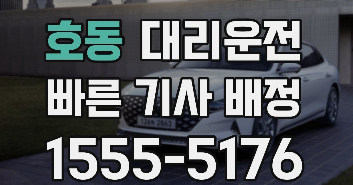 일일대리기사