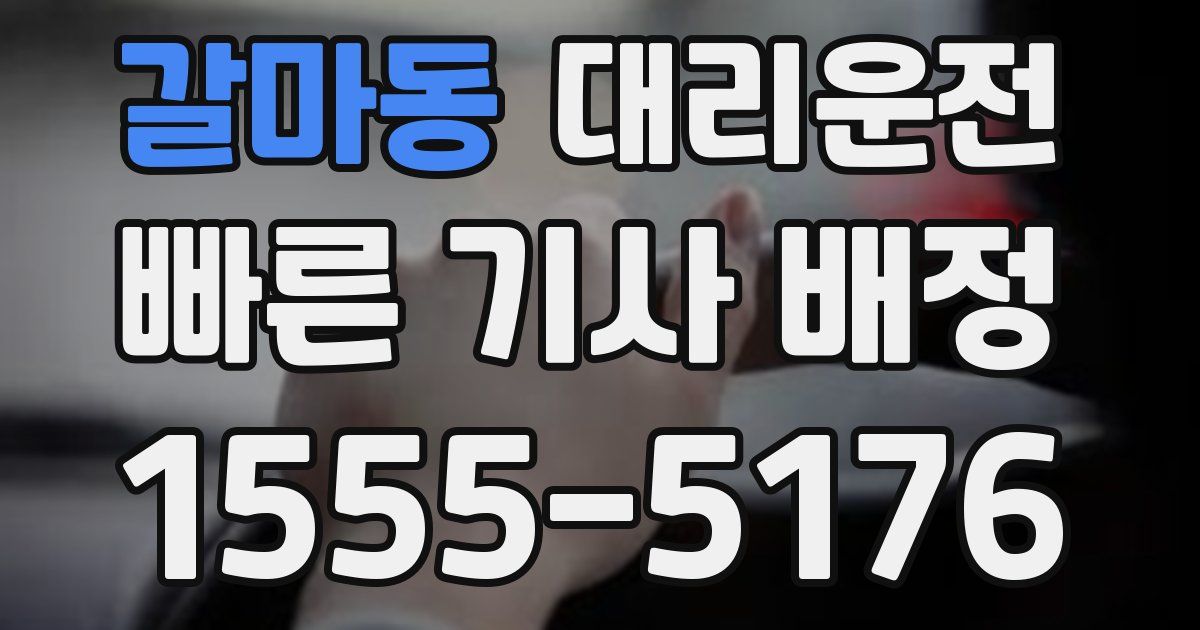 일일대리기사
