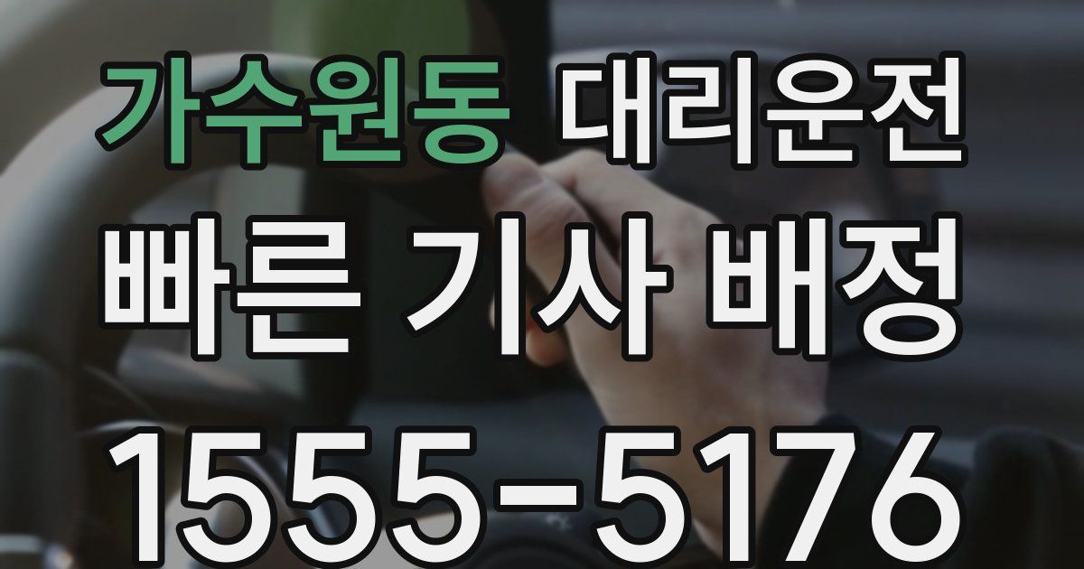 일일대리기사