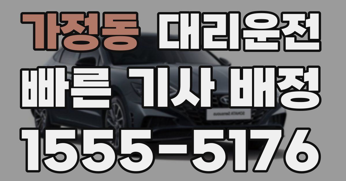 일일대리기사