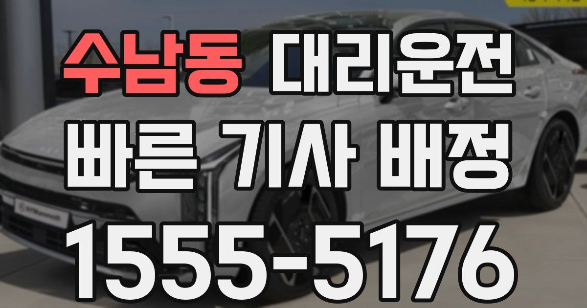 일일대리기사