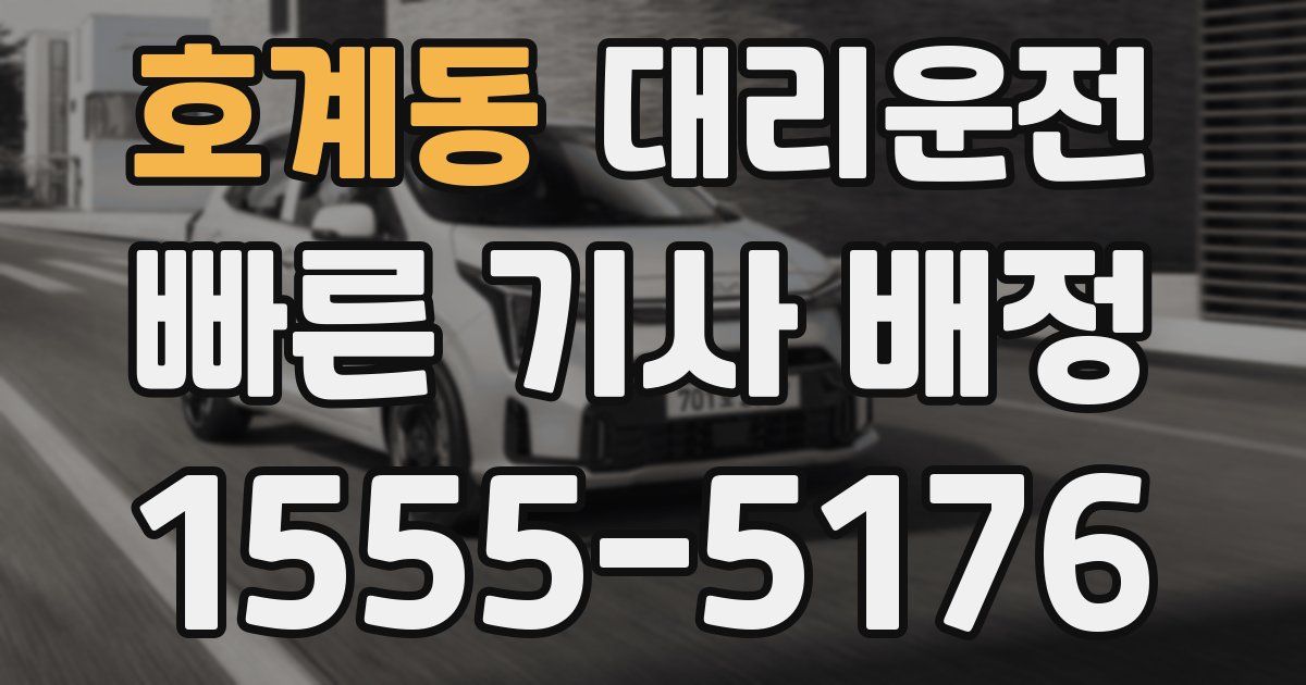 일일대리기사