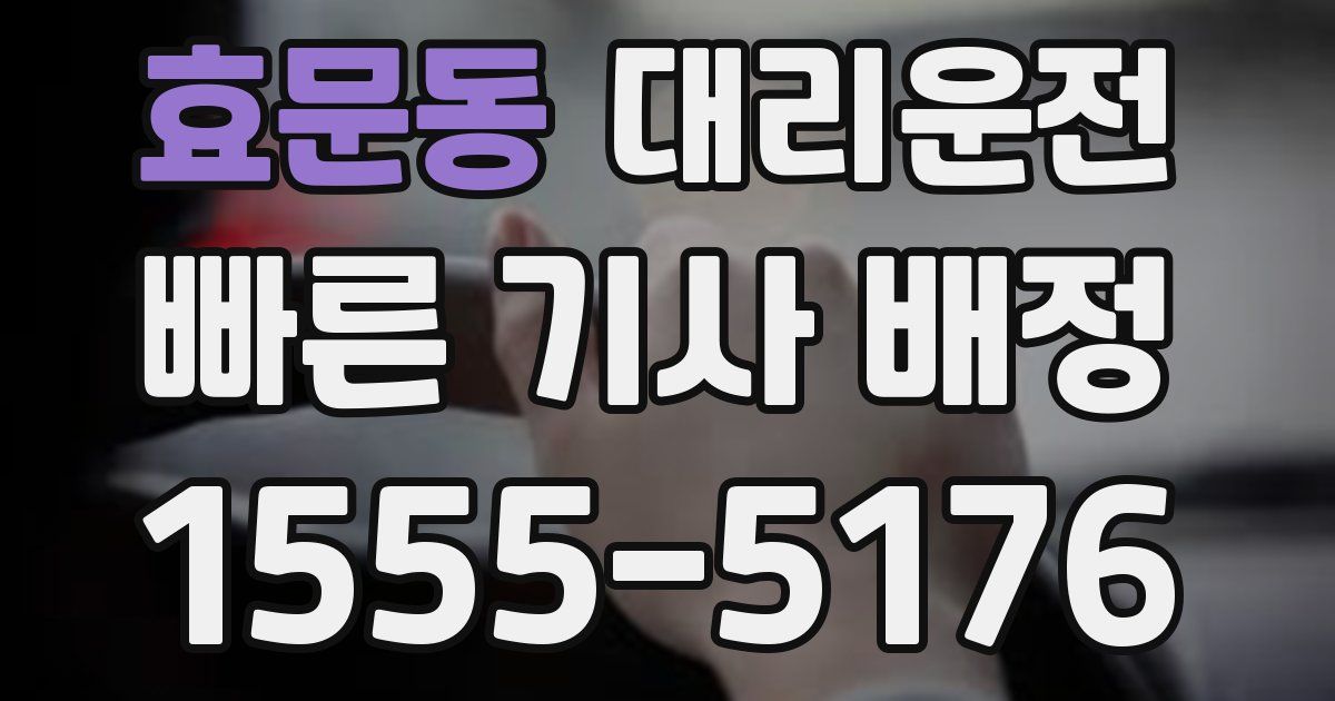 일일대리기사