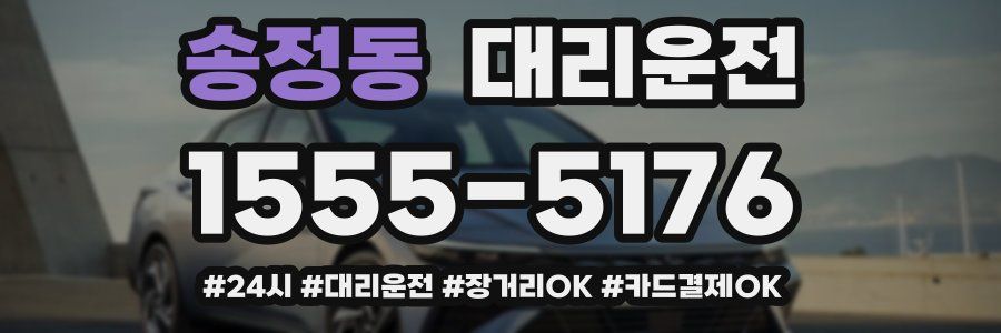 송정동 대리운전